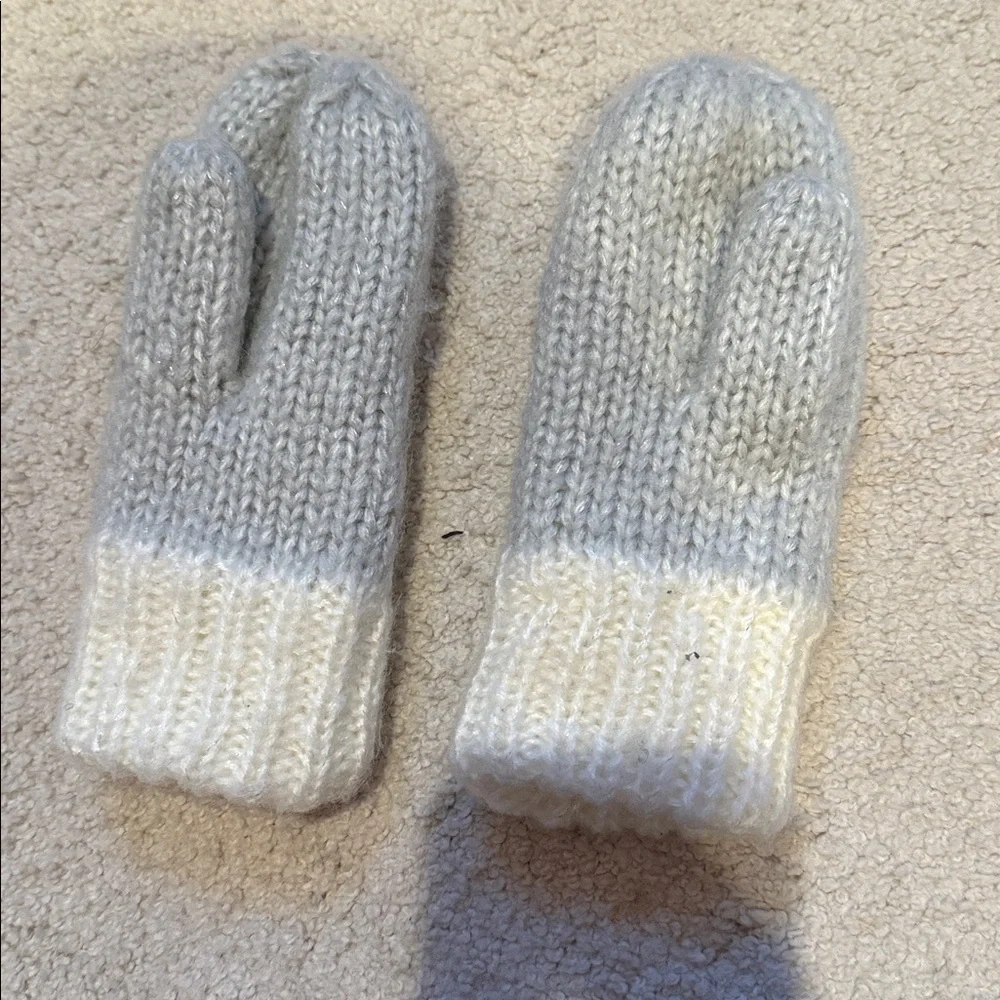 The Children's Place Gray and White Owl Mittens(Ships from OR)